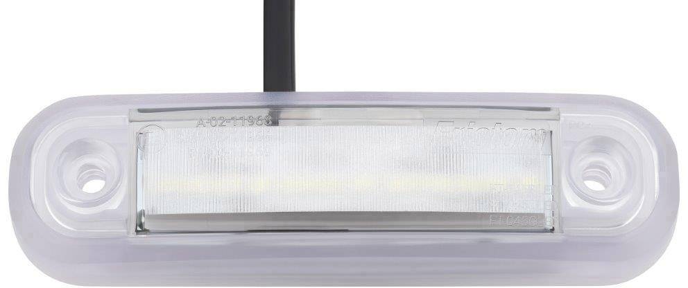 Fristom Umriss-Markierungsleuchte Offene Kabelenden Markierungsleuchte vorne 12 V, 24 V Weiß Transparent