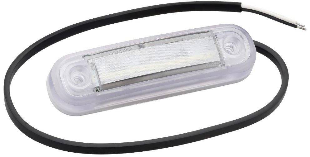 Fristom Umriss-Markierungsleuchte Offene Kabelenden Markierungsleuchte vorne 12 V, 24V Weiß Transparent