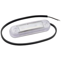 Fristom Umriss-Markierungsleuchte Offene Kabelenden Markierungsleuchte vorne 12 V, 24V Weiß Transparent Fristom Umriss-Markierungsleuchte Offene Kabelenden Markierungsleuchte vorne 12 V, 24V Weiß Transparent