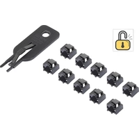 Renkforce RJ45 LAN Port Schloss rf-LANBlocker-01 10er Set Schwarz inkl. 1 Schlüssel RF-4463022 Renkforce RJ45 LAN Port Schloss rf-LANBlocker-01 10er Set Schwarz inkl. 1 Schlüssel RF-4463022