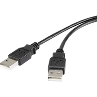 Renkforce USB-Kabel USB 2.0 USB-A Stecker, USB-A Stecker 3.00m Schwarz vergoldete Steckkontakte RF-4463046 Renkforce USB-Kabel USB 2.0 USB-A Stecker, USB-A Stecker 3.00m Schwarz vergoldete Steckkontakte RF-4463046