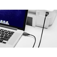 Renkforce USB-Kabel USB 2.0 USB-A Stecker, USB-B Stecker 1.00m Schwarz vergoldete Steckkontakte RF-4463070 Renkforce USB-Kabel USB 2.0 USB-A Stecker, USB-B Stecker 1.00m Schwarz vergoldete Steckkontakte RF-4463070