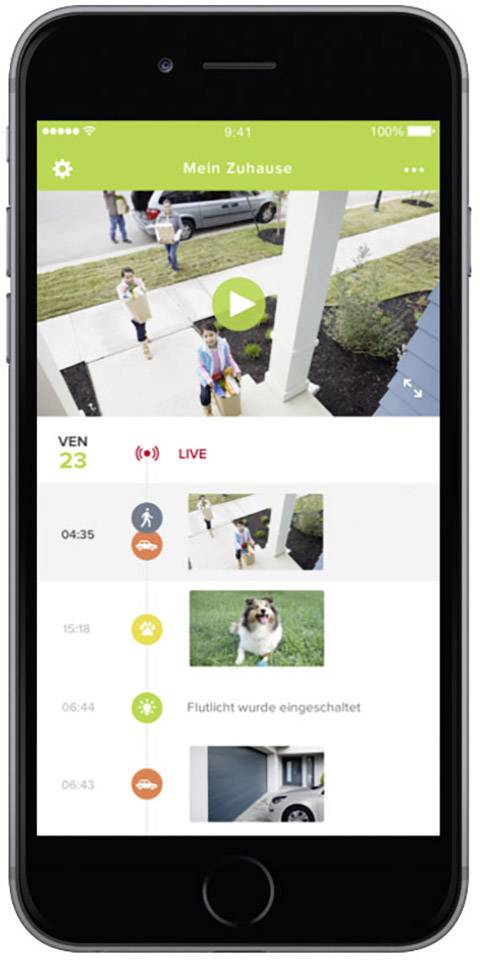 Netatmo Presence NOC01-DE WLAN IP Überwachungskamera 1920 x 1080 Pixel