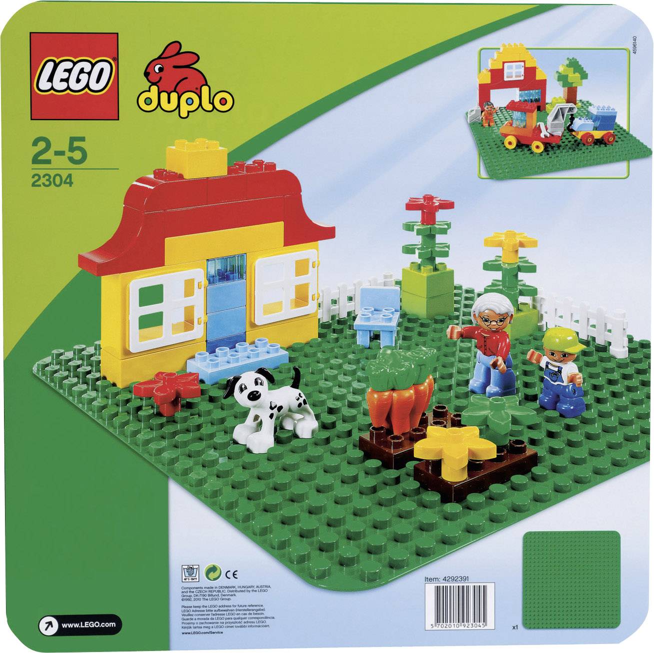 2304 LEGO® DUPLO® Große Bauplatte, grün