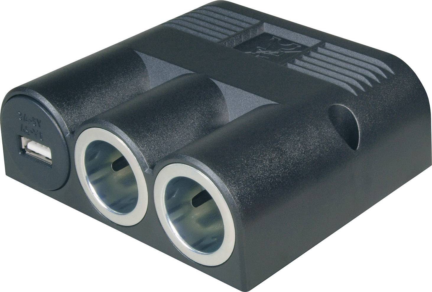 ProCar 67334501 67334500 Zigarettenanzünder-Verteiler Anzahl Zigarettenkupplungen 2 x Schnittstellen: USB 1 x Belastbarkeit Strom