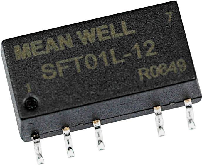 MW Mean Well SFT01L-12 DC/DC-Wandler, SMD 5 V/DC 12 V/DC 84 mA 1 W Anzahl Ausgänge: 1 x Inhalt 1 St.