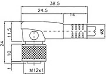 DataLogic 95A251240 Anschlusskabel CS-A2-02-G-05 1 St.