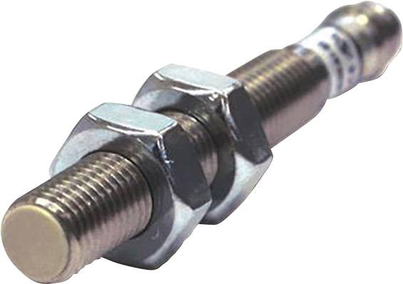 Metallschraube mit zwei Muttern befestigt an einem Ende, vermutlich für mechanische Zwecke in einer Werkstatt oder industriellem Umfeld.
