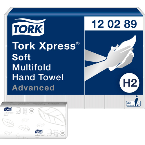 TORK 120289 Xpress Multifold Advanced Papierhandtücher (L x B) 25.5 cm x 21.2 cm Weiß 3780 St.