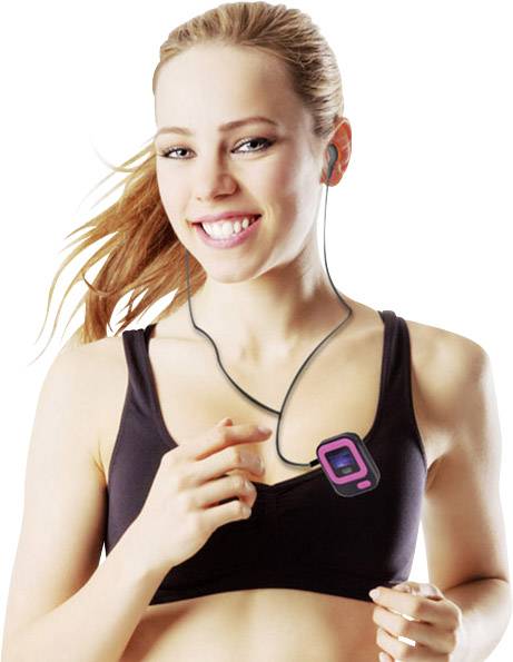TREVI MP3 PLAYER 1705 SCHWARZ PINK