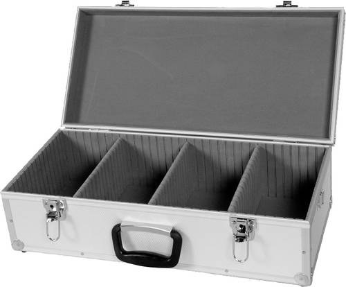 CD Koffer 80 CDs/DVDs/Blu-rays Aluminium 1 St. (B x H x T) 565 x 170 x 265mm 1823-560