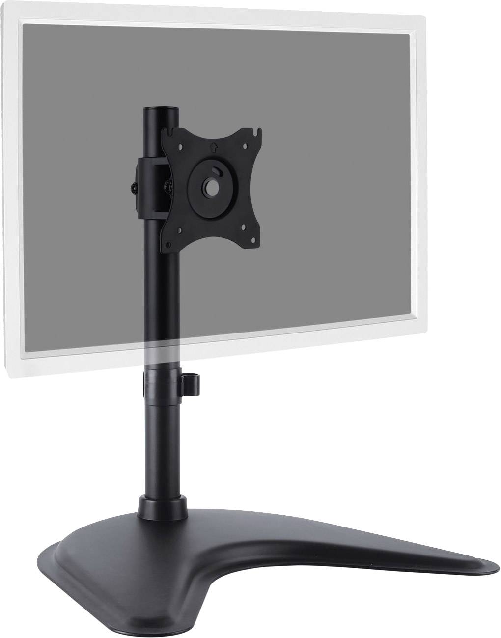 Digitus DA-90346 Monitor-Standfuß 1 Display(s) 38,1 cm (15") - 68,6 cm (27") Schwarz Höhenverstellbar, Neigbar, Schwenkbar, Rotierbar