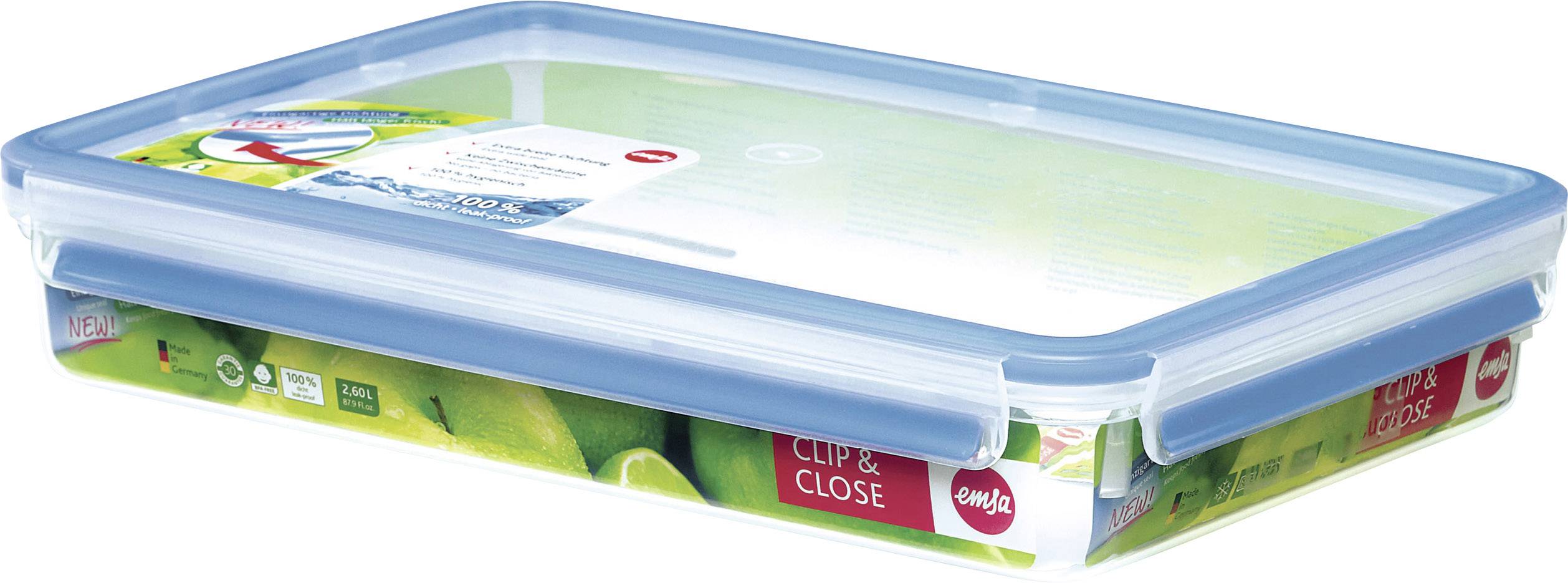 Emsa Vorratsdose "Clip & Close 3D Perferce Clean", 2.6 L