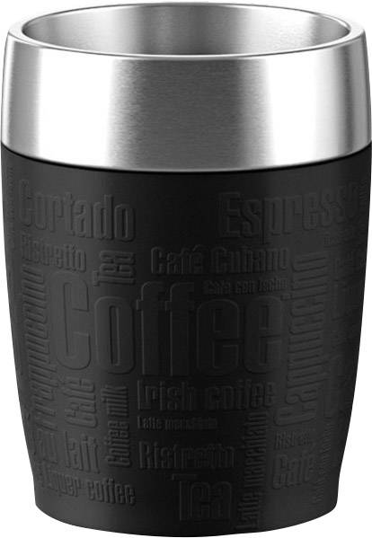 Emsa Thermobecher, Isolierbehälter Schwarz 200 ml 486391