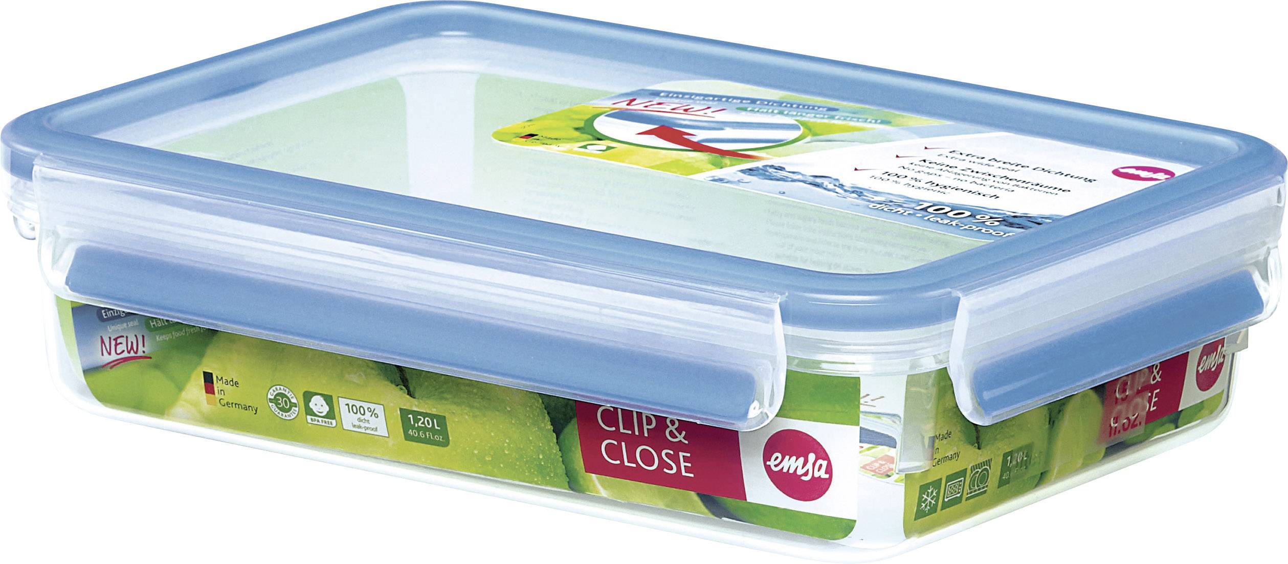 Emsa Vorratsdose "Clip & Close 3D Perfect Clean", 1.2 L