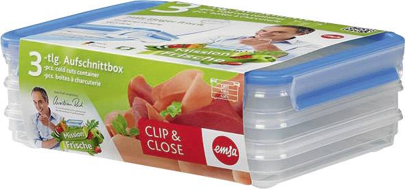 Emsa Vorratsdose "Clip & Close 3D", 3 x 1.0 L