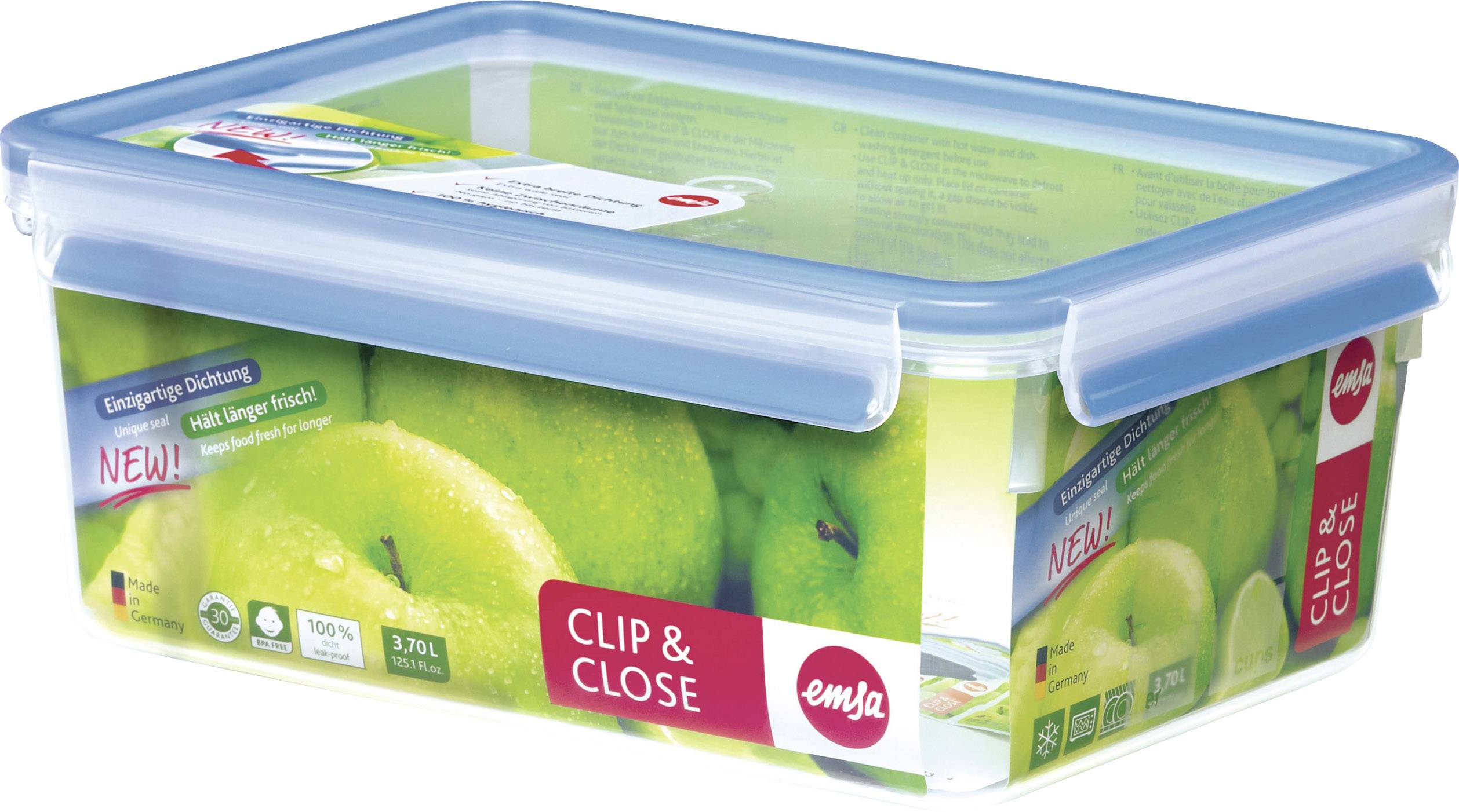 Emsa Vorratsdose "Clip & Close 3D Perfect Clean", 3.7 L
