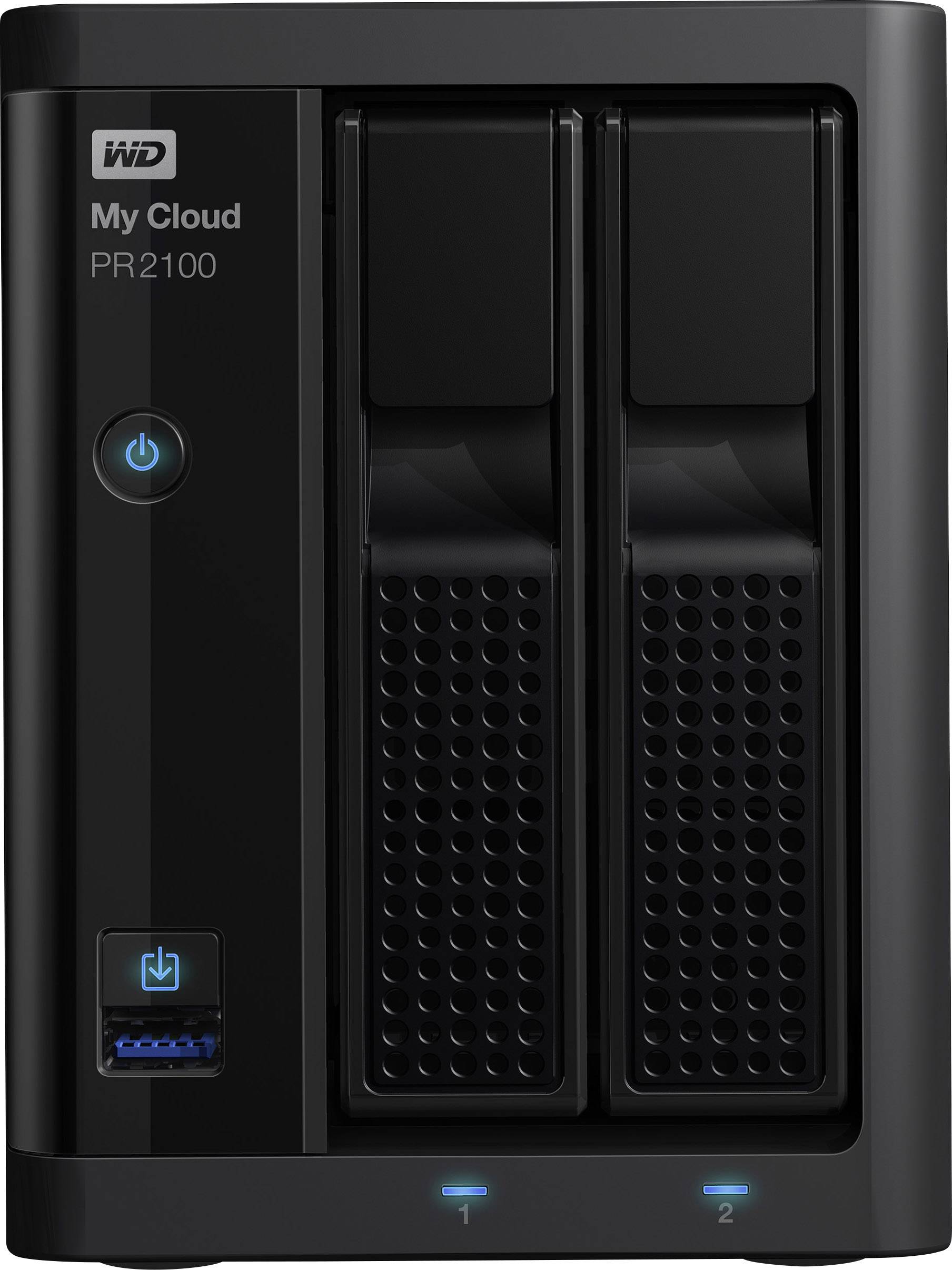 WD My Cloud™ Pro PR2100 NAS-Server 12TB 2 Bay Business Cloud WDBBCL0120JBK-EESN