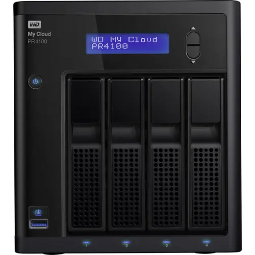 WD My Cloud™ Pro PR4100 NAS-Server 8TB 2 Bay Integriertes Display, Business Cloud WDBNFA0080KBK-EESN WD My Cloud™ Pro PR4100 NAS-Server 8TB 2 Bay Integriertes Display, Business Cloud WDBNFA0080KBK-EESN