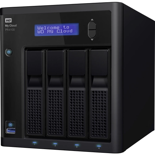 WD My Cloud™ Pro PR4100 NAS-Server 8TB 2 Bay Integriertes Display, Business Cloud WDBNFA0080KBK-EESN WD My Cloud™ Pro PR4100 NAS-Server 8TB 2 Bay Integriertes Display, Business Cloud WDBNFA0080KBK-EESN