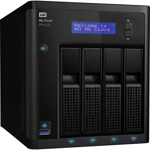 WD My Cloud™ Pro PR4100 NAS-Server 8TB 2 Bay Integriertes Display, Business Cloud WDBNFA0080KBK-EESN WD My Cloud™ Pro PR4100 NAS-Server 8TB 2 Bay Integriertes Display, Business Cloud WDBNFA0080KBK-EESN