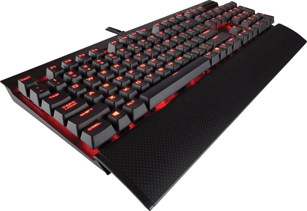 Corsair K70 Rapidfire USB Gaming-Tastatur Beleuchtet, USB-Anschluss Deutsch, QWERTZ, Windows® Schwarz