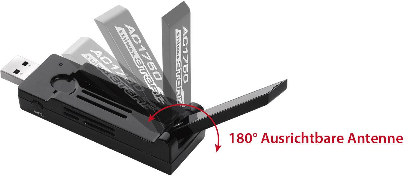 EDIMAX EW-7833UAC WLAN Stick USB-A (USB 3.2 Gen 1) 1.75 GBit/s