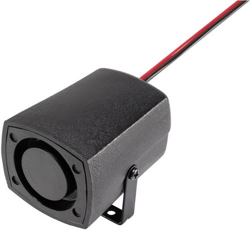 Piezo-Signalgeber Geräusch-Entwicklung: 100 dB Spannung: 12V Sirenenton 1St.