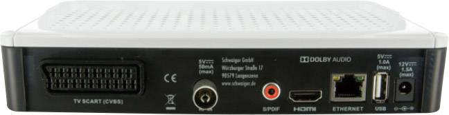 Schwaiger DVB-T2 Receiver DTR700HD freenet TV Entschlüsselung 3 Monate gratis, Kartenleser, Deutscher DVB-T2 Standard (H.265)