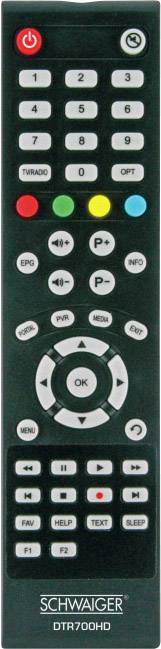 Schwaiger DVB-T2 Receiver DTR700HD freenet TV Entschlüsselung 3 Monate gratis, Kartenleser, Deutscher DVB-T2 Standard (H.265)