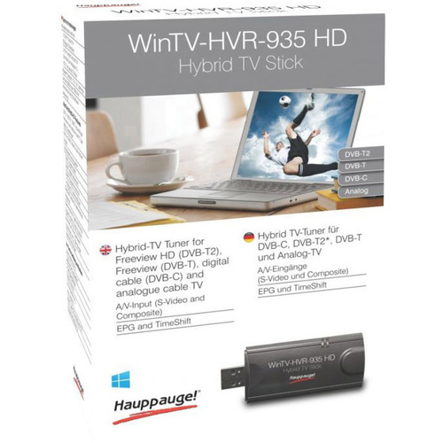 Hauppauge WinTV-HVR-935HD TV-Stick Aufnahmefunktion, mit DVB-T Antenne, mit Fernbedienung Anzahl Tu