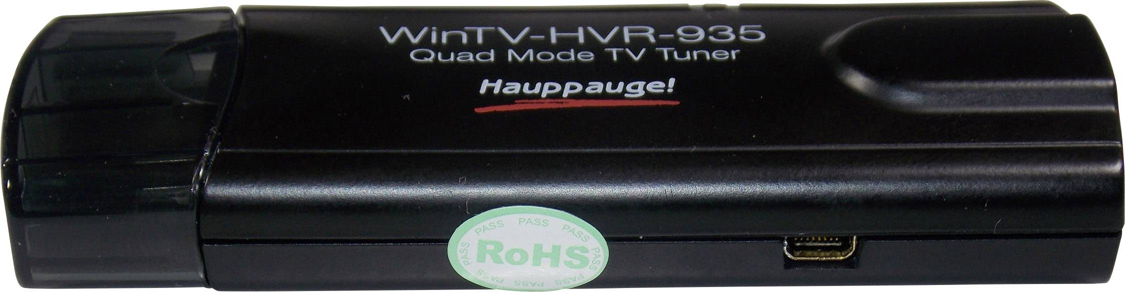 Hauppauge WinTV-HVR-935HD TV-Stick Aufnahmefunktion, mit DVB-T Antenne, mit Fernbedienung Anzahl Tu