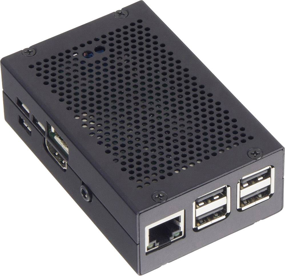 Raspberry Pi® Gehäuse Schwarz rb-strompi2-case 2 B, Raspberry