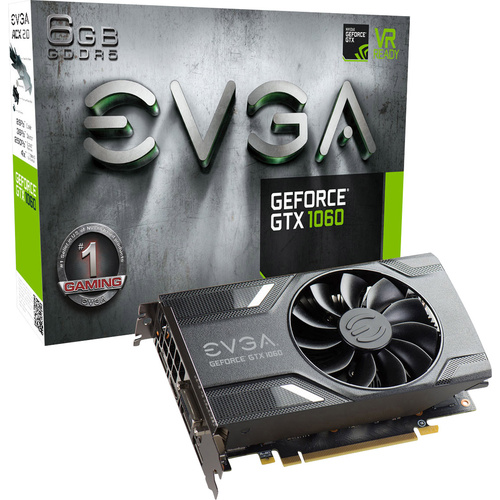 EVGA Grafikkarte Nvidia GeForce GTX1060 6 GB GDDR5-RAM PCIe x16 HDMI®, DisplayPort, DVI