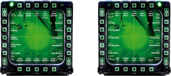 Thrustmaster MFD Cougar Joystick USB PC Schwarz