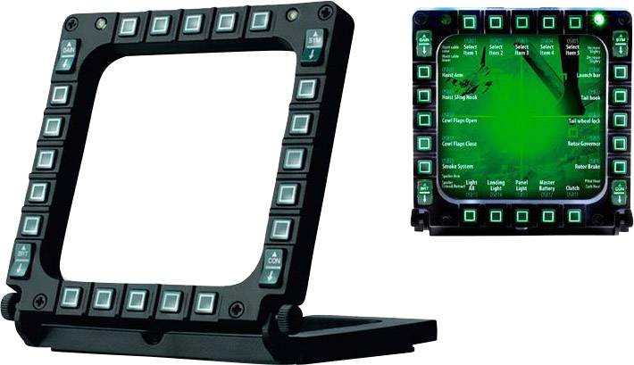 Thrustmaster MFD Cougar Joystick USB PC Schwarz