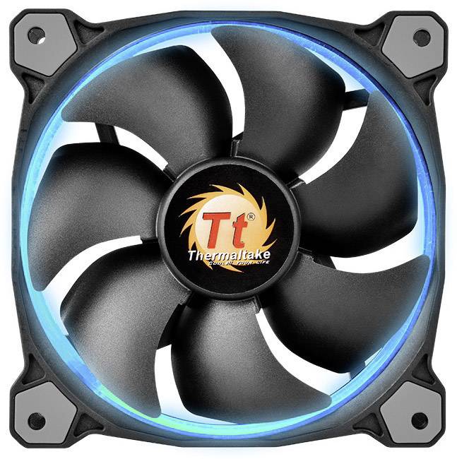Thermaltake Riing 12 LED RGB PC-Gehäuse-Lüfter Schwarz (B x H x T) 120 x 120 x 25mm inkl. LED-Beleuchtung