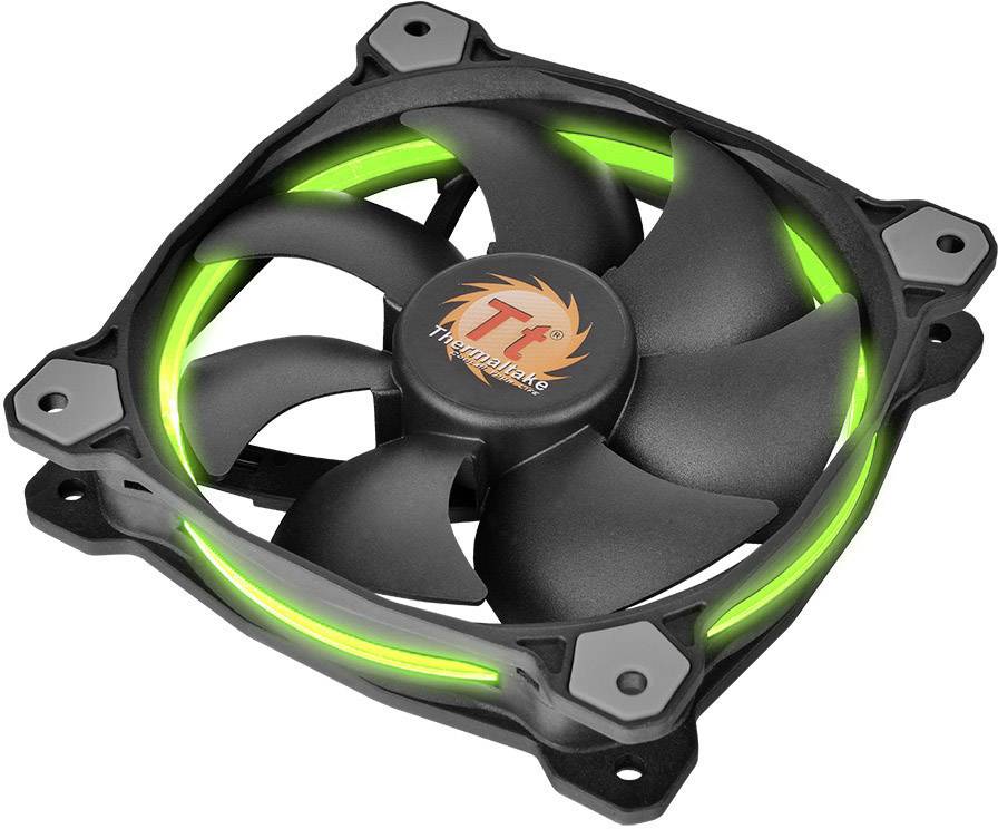 Thermaltake Riing 12 LED RGB PC-Gehäuse-Lüfter Schwarz (B x H x T) 120 x 120 x 25mm inkl. LED-Beleuchtung