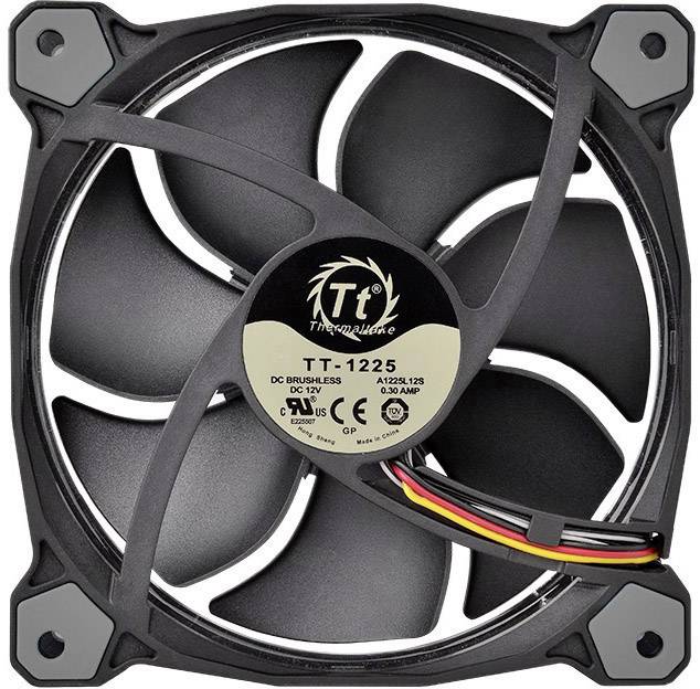 Thermaltake Riing 12 LED RGB PC-Gehäuse-Lüfter Schwarz (B x H x T) 120 x 120 x 25mm inkl. LED-Beleuchtung