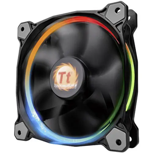 Thermaltake 3x Riing 14 LED RGB PC-Gehäuse-Lüfter Schwarz (B x H x T) 140 x 140 x 25mm inkl. LED-Beleuchtung Thermaltake 3x Riing 14 LED RGB PC-Gehäuse-Lüfter Schwarz (B x H x T) 140 x 140 x 25mm inkl. LED-Beleuchtung