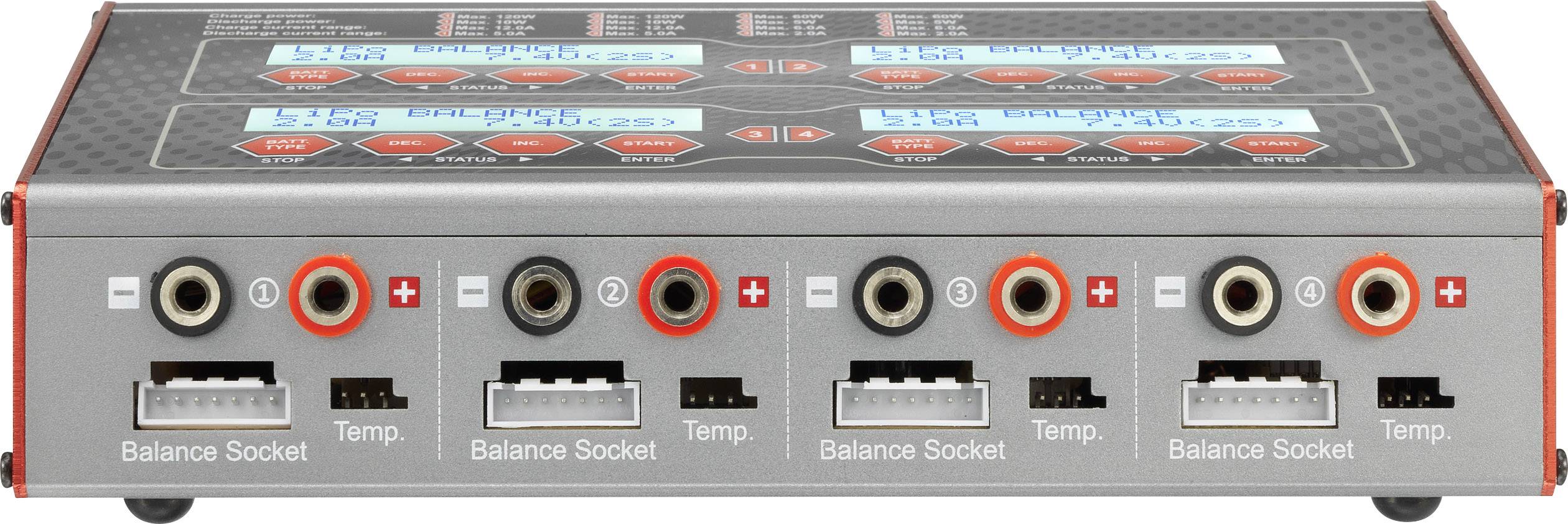 VOLTCRAFT V-Charge 240 Quadro Modellbau-Multifunktionsladegerät 12 V, 230V 12A LiPo, LiFePO, LiIon, LiHV, NiCd, NiMH, Blei