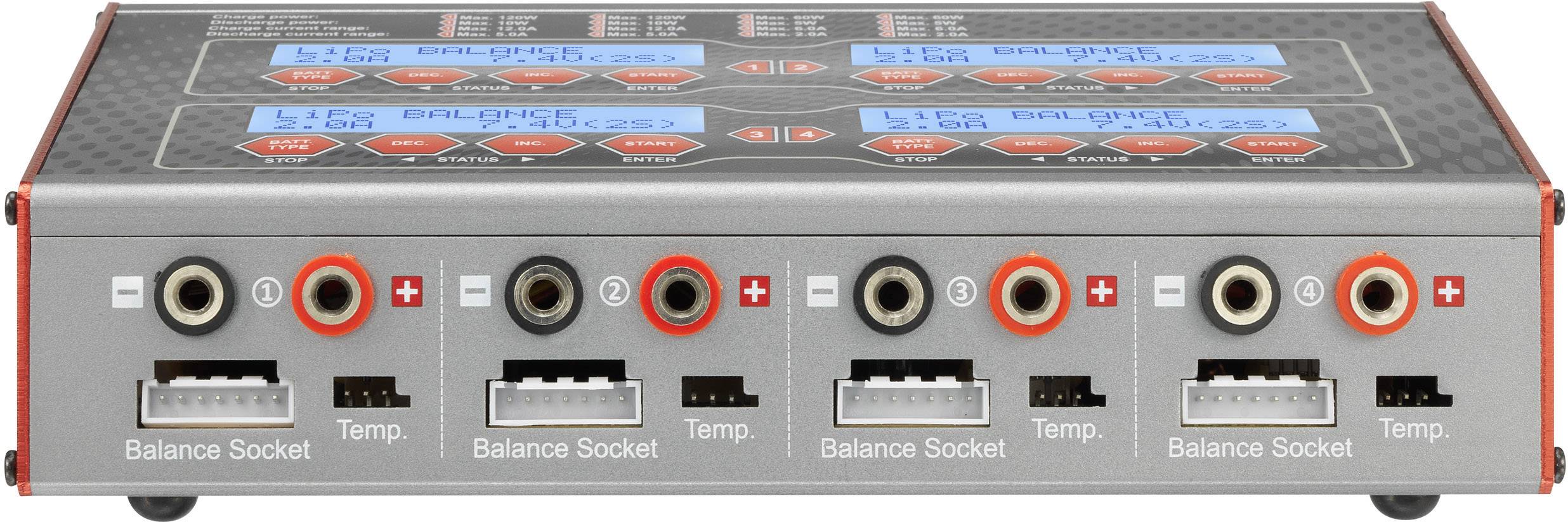 VOLTCRAFT V-Charge 240 Quadro Modellbau-Multifunktionsladegerät 12 V, 230 V 12 A LiPo, LiFePO, LiIo