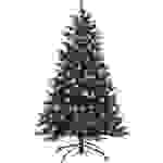 Xenotec PE-BM150 Künstlicher Weihnachtsbaum mit Beleuchtung Tanne Warmweiß LED Grün EEK: G (A - G) mit Ständer