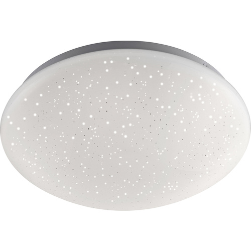 LeuchtenDirekt Skyler 14241-16 LED-Deckenleuchte Weiß 8 W RGB, Warmweiß Mit Fernbedienung