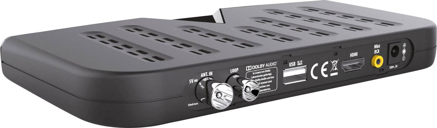 Skymaster DTR5000 DVB-T2 Receiver Deutscher DVB-T2 Standard (H.265), freenet TV Entschlüsselung 3 Monate gratis, Aufnahmefunktion Anzahl Tuner: 1