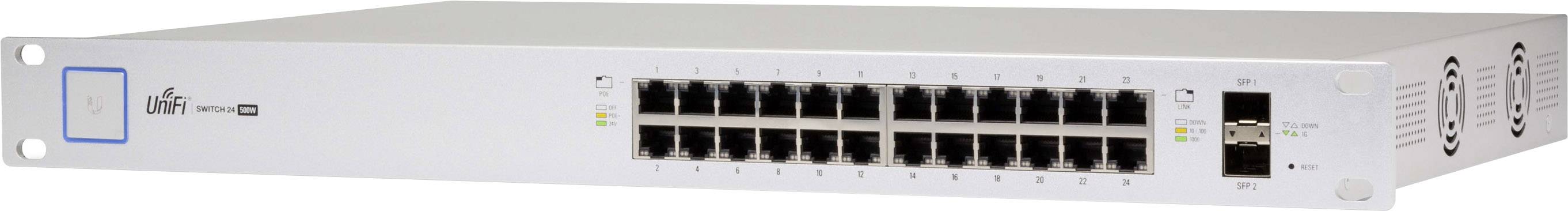 Ubiquiti Networks US-24-500W Netzwerk Switch 24 + 2 Port 1 GBit/s PoE-Funktion