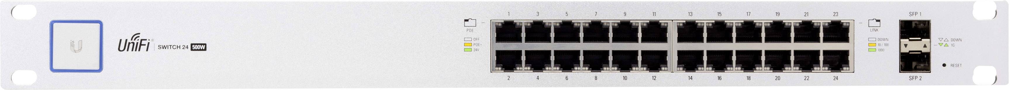 Ubiquiti Networks US-24-500W Netzwerk Switch 24 + 2 Port 1 GBit/s PoE-Funktion
