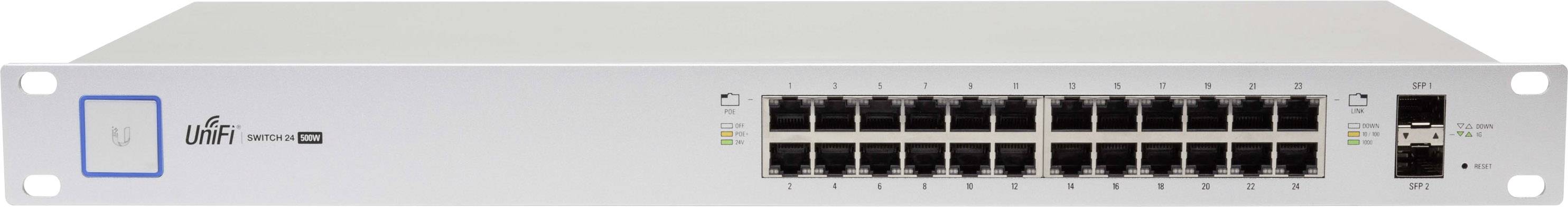 Ubiquiti Networks US-24-500W Netzwerk Switch 24 + 2 Port 1 GBit/s PoE-Funktion