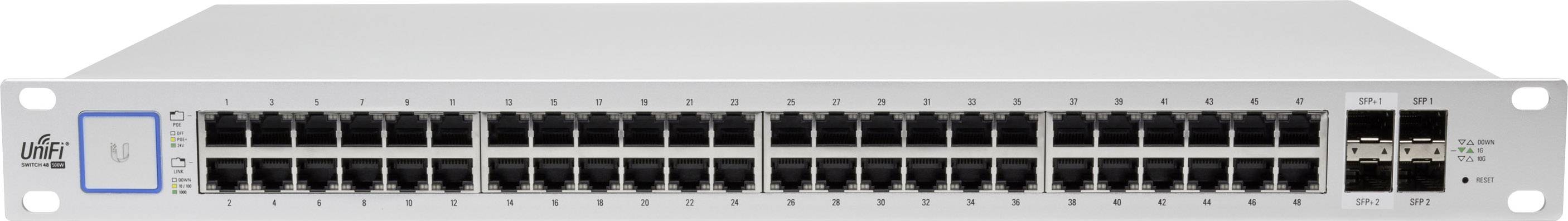 Ubiquiti Networks US-48-500W US-48-500W Netzwerk Switch 48 + 4 Port 1 GBit/s PoE-Funktion