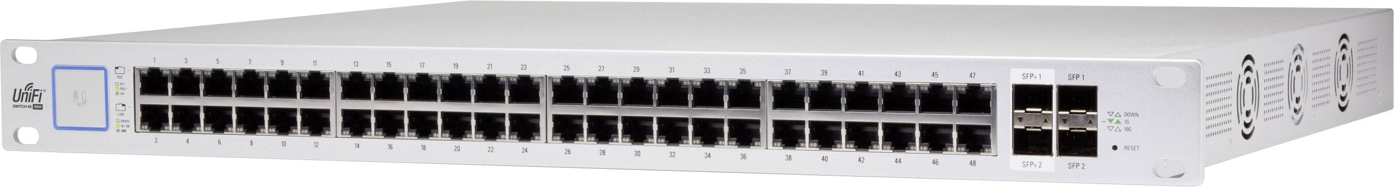 Ubiquiti US-48-500W 48-Port PoE+ Switch Managed Gigabit mit SFP Rackmount 24V